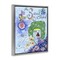 Stupell Industries Secret Garden Folk Illustration Floating Frame, design by Susan Lugar